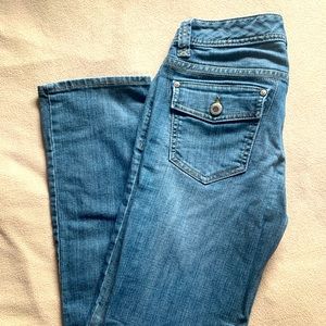 Banana Republic S6 women’s faded pocket straight jeans